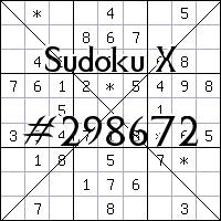 Судоку-диагональ №298672
