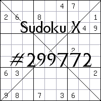Судоку-диагональ №299772
