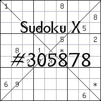 Судоку-диагональ №305878