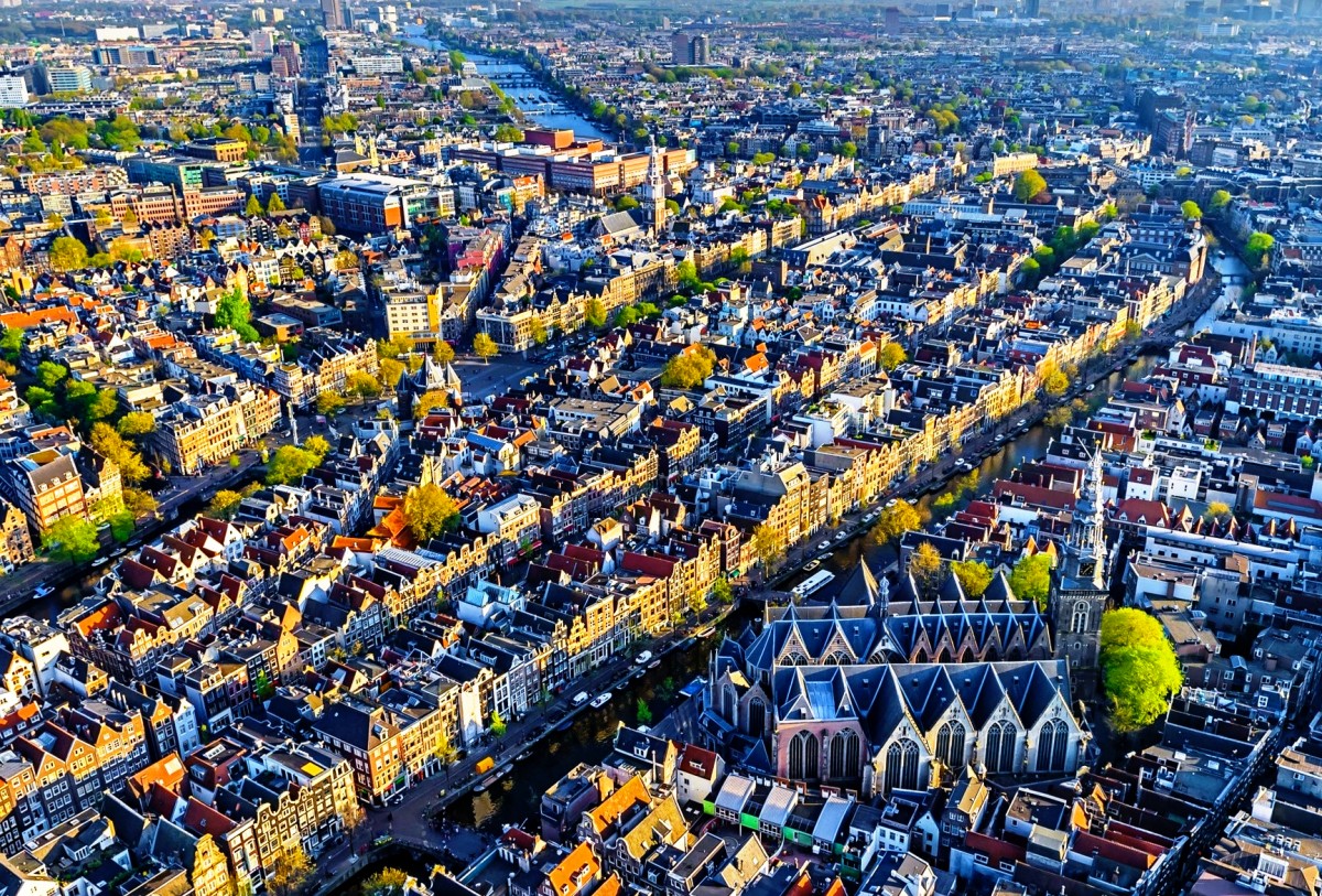 амстердам сверху