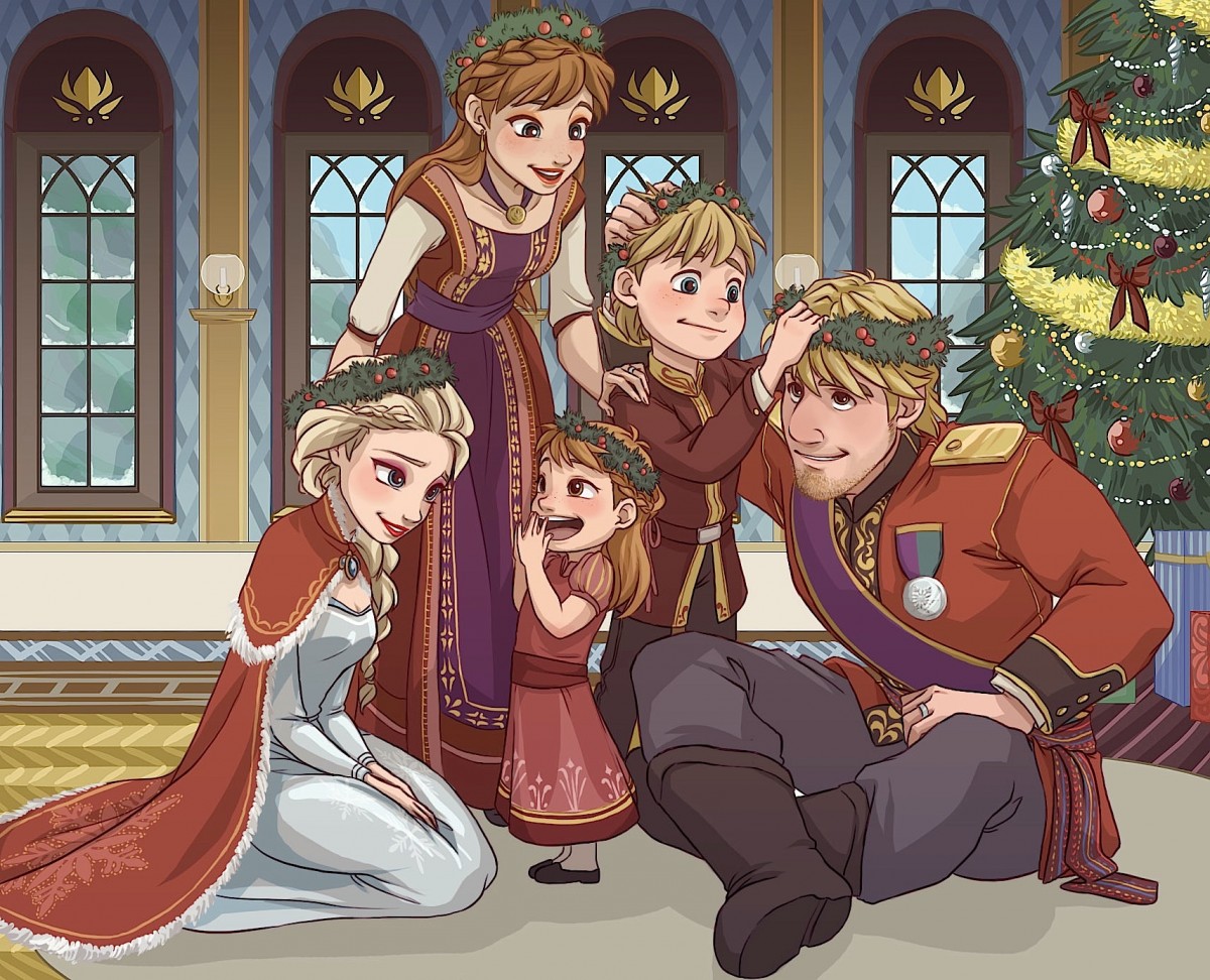 Frozen - персонажи Anna, Elsa, Kristoff