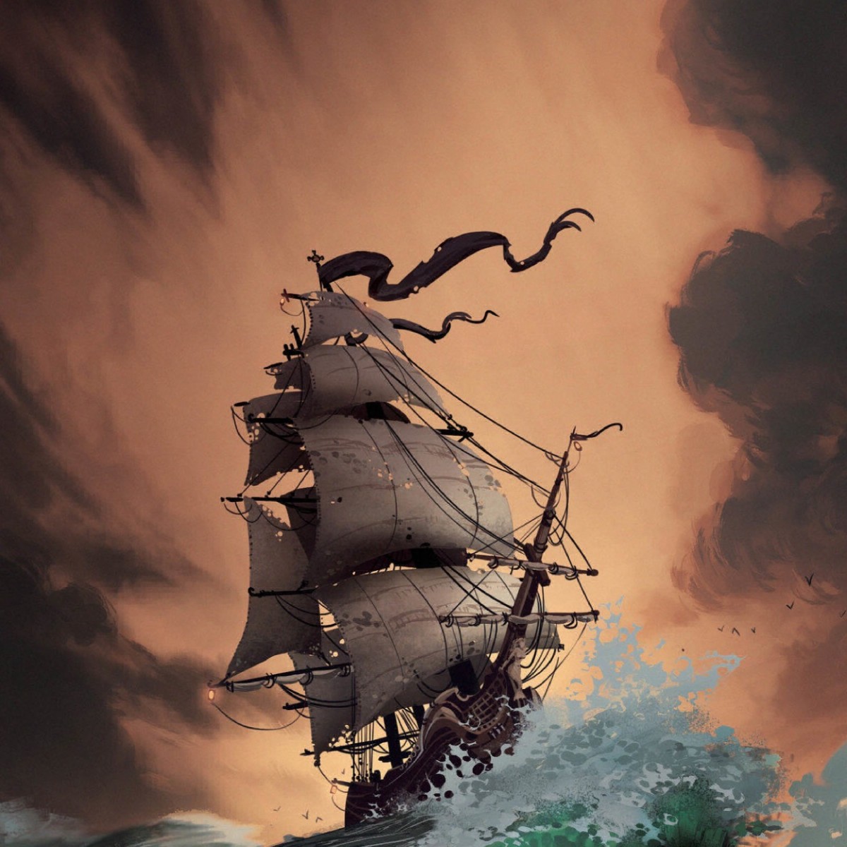 Гребень корабля. Картина Летучий голландец Айвазовского. Корабль "Летучий голландец". Галеон Летучий голландец. Парусный корабль в шторм.