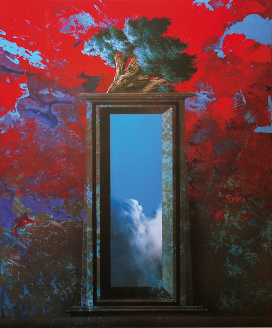 Картина двери открыты. Raffaello Ossola художник. Дверь сюрреализм. Дверь живопись. Открытая дверь.