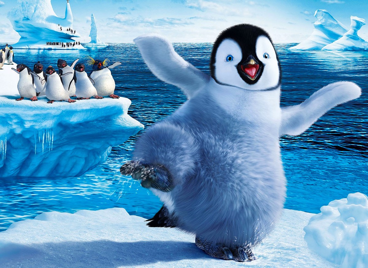 Пазл Пингвины на льдине