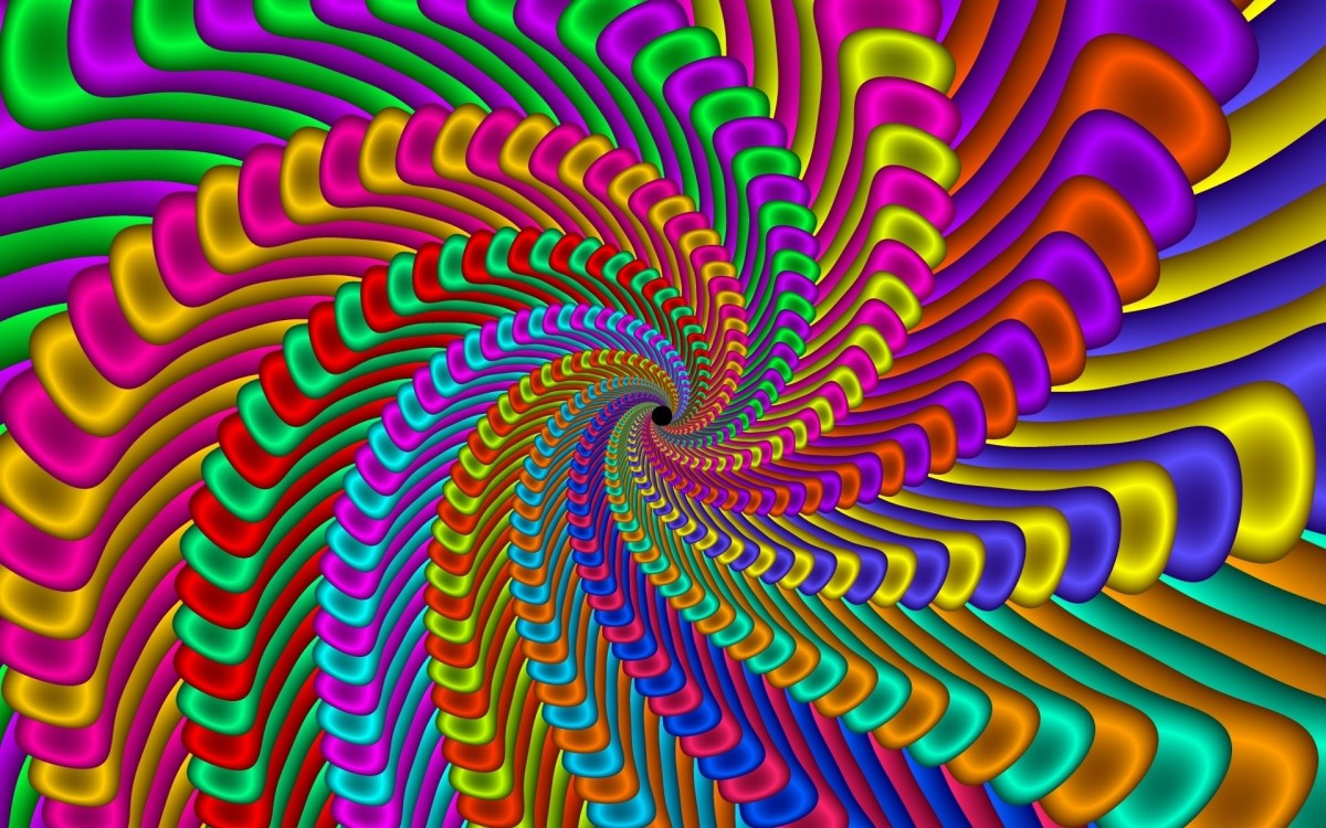 Пазл Разноцветная спираль