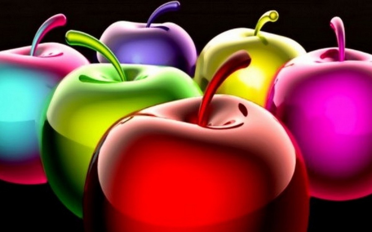 Яблоко рисунок 3d