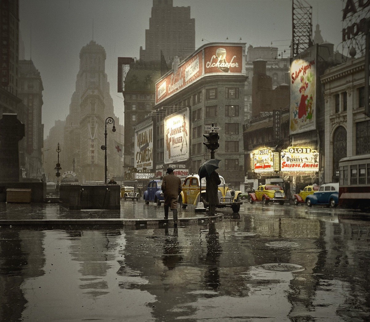 Пазл Таймс-сквер,Нью-Йорк,март 1943 
