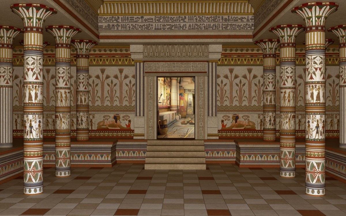 Колонный зал в древнем Египте