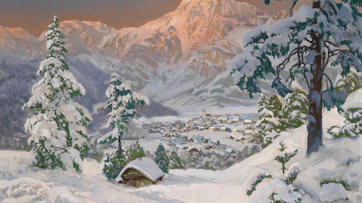 Пазл Зима в Альпах