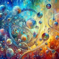 Quebra-cabeça Abstract bubbles