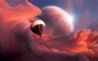 Слагалица The balloon and the planet