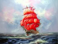 Jigsaw Puzzle Scarlet sails