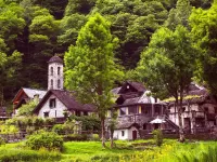 Puzzle Alpine village
