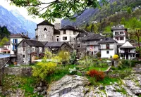 Jigsaw Puzzle Alpine village