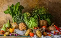 Jigsaw Puzzle Pineapple and vegetables