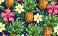 Quebra-cabeça Pineapples in colors