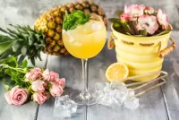 Jigsaw Puzzle Pineapple drink
