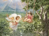 Jigsaw Puzzle Angel and baby