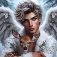 Jigsaw Puzzle Angel and fawn