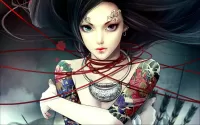 Jigsaw Puzzle anime girls with tattoo