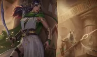 Puzzle Anubis and Egyptian Elf