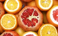 Rätsel Orange and pomegranate