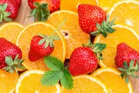 Rompecabezas Orange and strawberry
