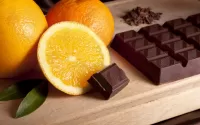 Jigsaw Puzzle Orange and chocolate