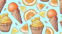 Quebra-cabeça Orange dessert