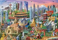 Jigsaw Puzzle Asia Landmarks