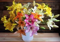 Jigsaw Puzzle Assorted lilies