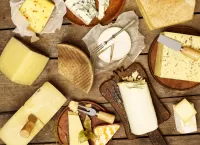 Puzzle Assortment of cheeses