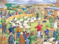 パズル Sheep auction