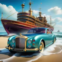 Jigsaw Puzzle Auto and ship