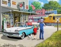 Jigsaw Puzzle Gas station