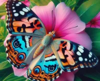 Jigsaw Puzzle Butterfly on a flower