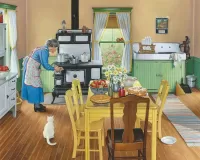 Quebra-cabeça Grandma's kitchen