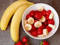 Quebra-cabeça Bananas and strawberries