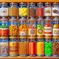 Jigsaw Puzzle Spice jars