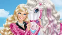 Пазл Барби и лошадь