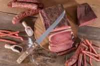 Jigsaw Puzzle Pastrami and sausage