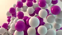 パズル Purple and white balloons