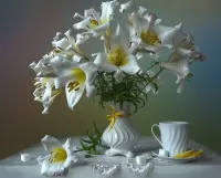 Puzzle White lilies