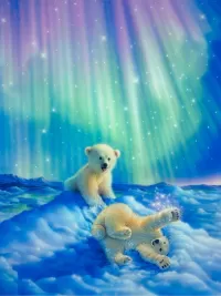 Slagalica Polar bear cubs