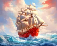 Puzzle White sails