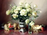 Quebra-cabeça White roses 2