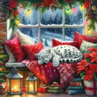 Пазл Белый леопард