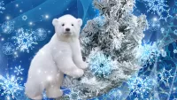 Пазл Белый медвежонок