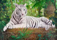 Quebra-cabeça White tiger