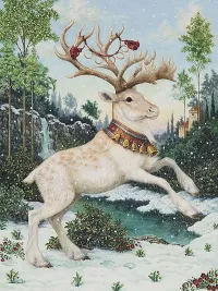 Пазл Белый олень
